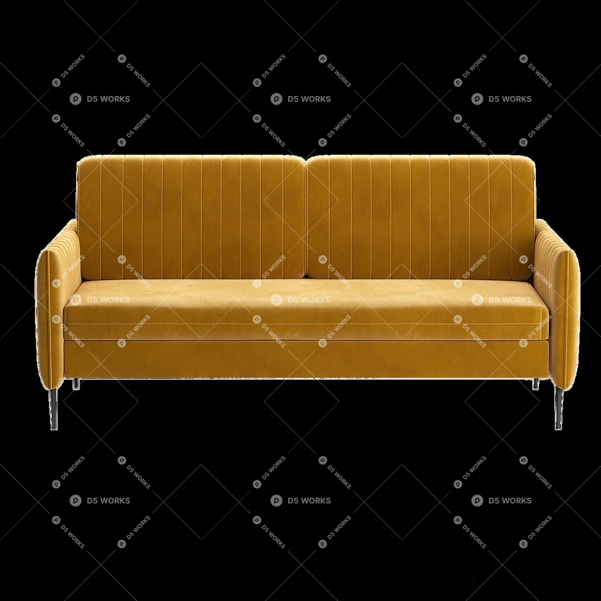 Postmodern Three-seater Sofa 3d model thumbnail 2