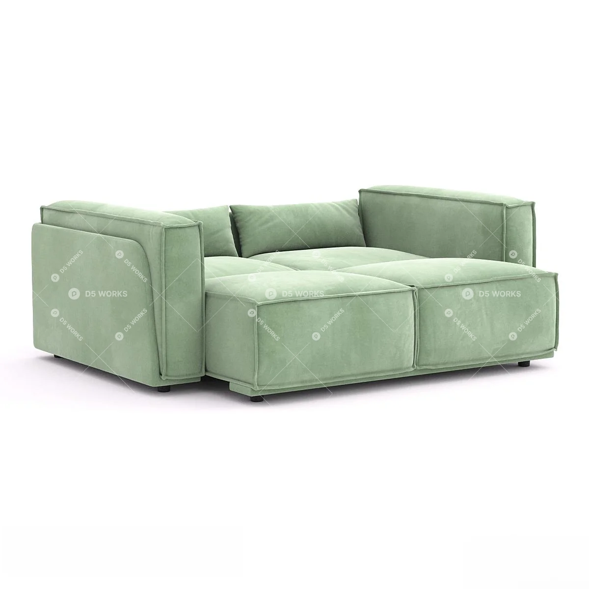 Two-seater Sofa 3d model thumbnail 4