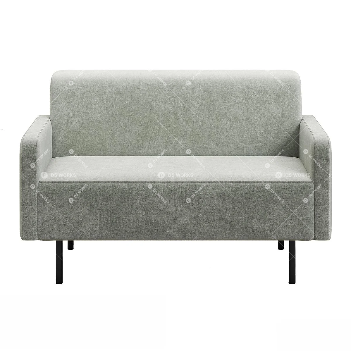 Modern Two-seater Sofa 3d model thumbnail 2