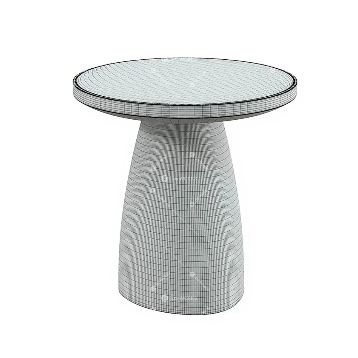 Contemporary End Table 3d model thumbnail 2