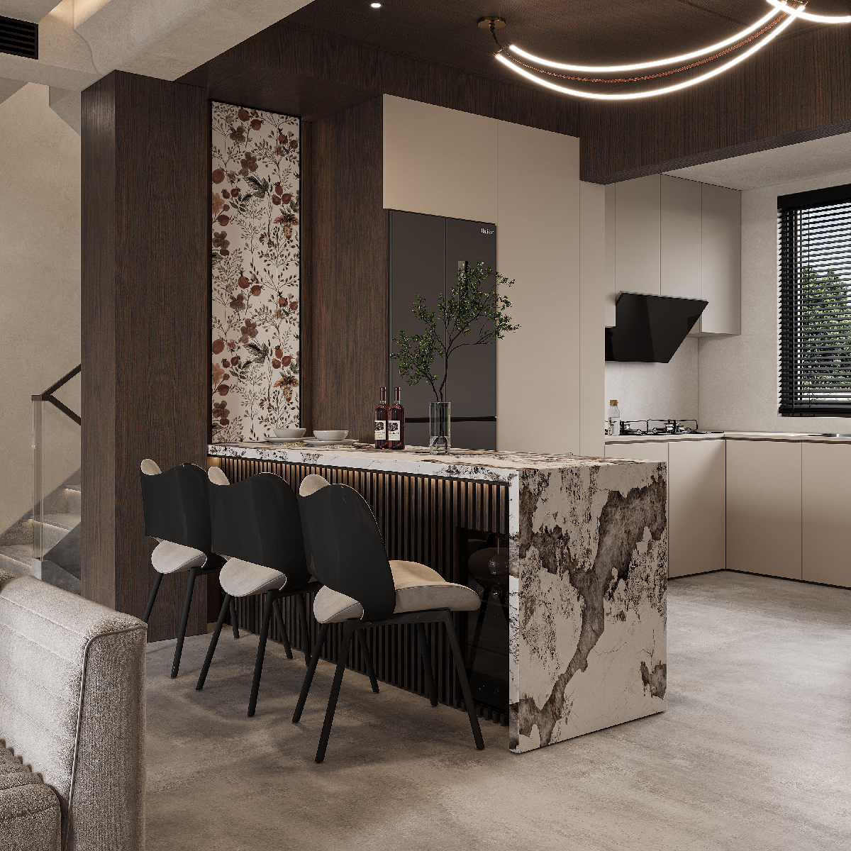 Modern Open Kitchen