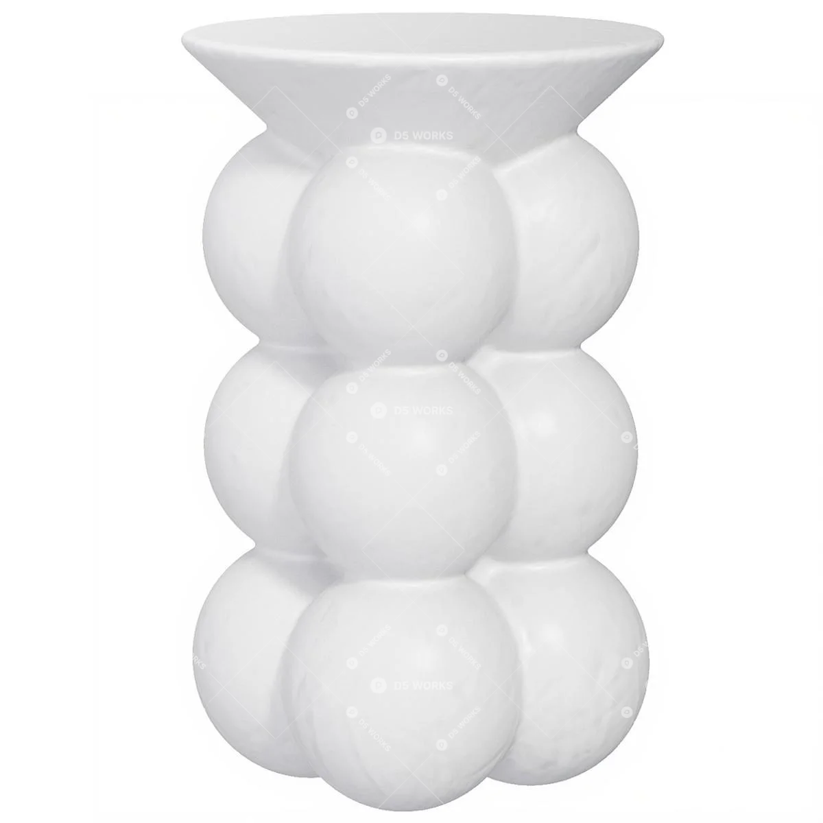 Organic Modern End Table 3d model thumbnail 5