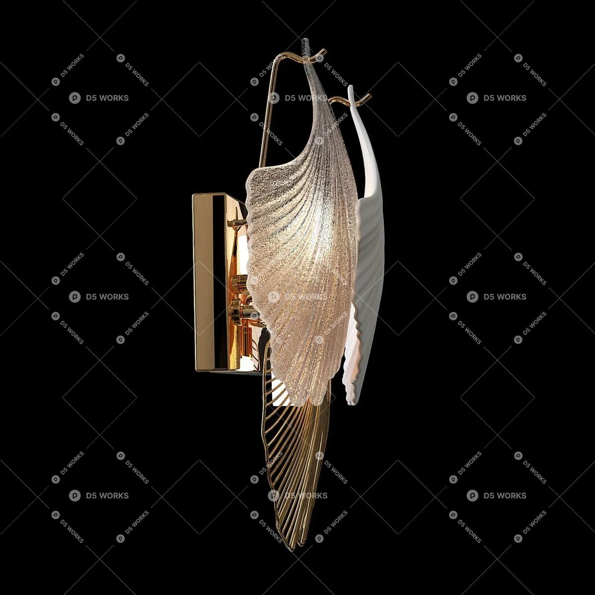 Quiet Luxury Wall Lamp 3d model thumbnail 2