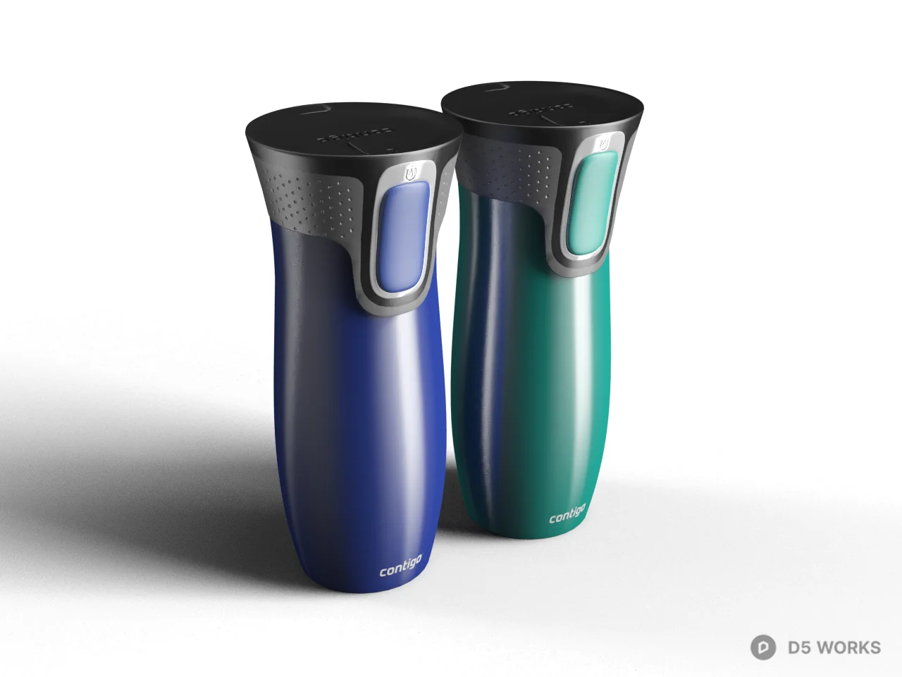 Dual Tone Insulated Travel Cup 3d model - Image 1