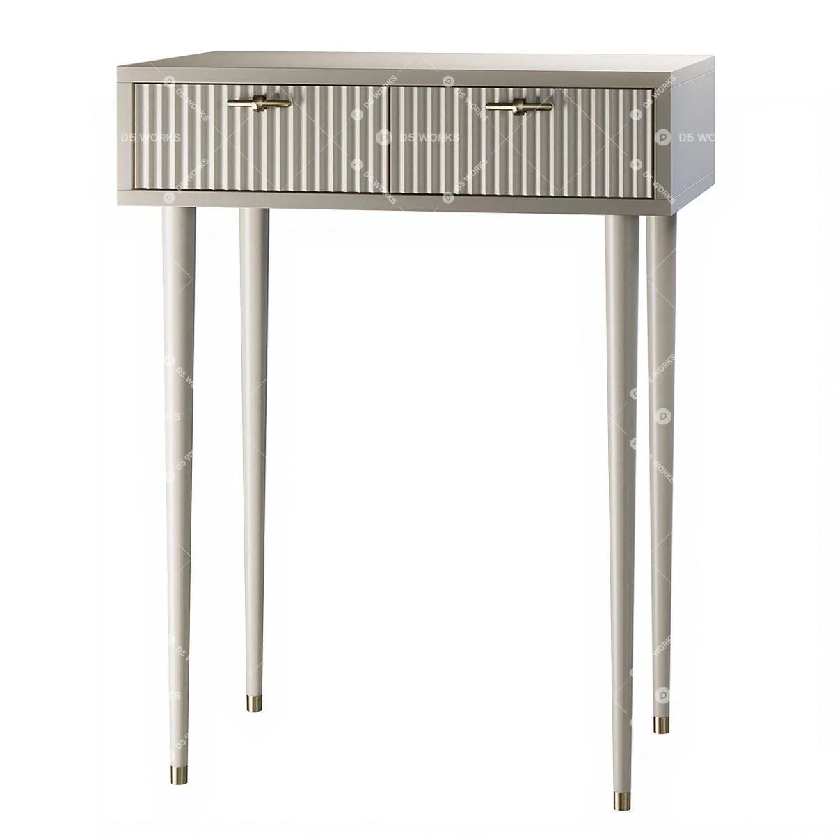 Contemporary Console Table 3d model thumbnail 2