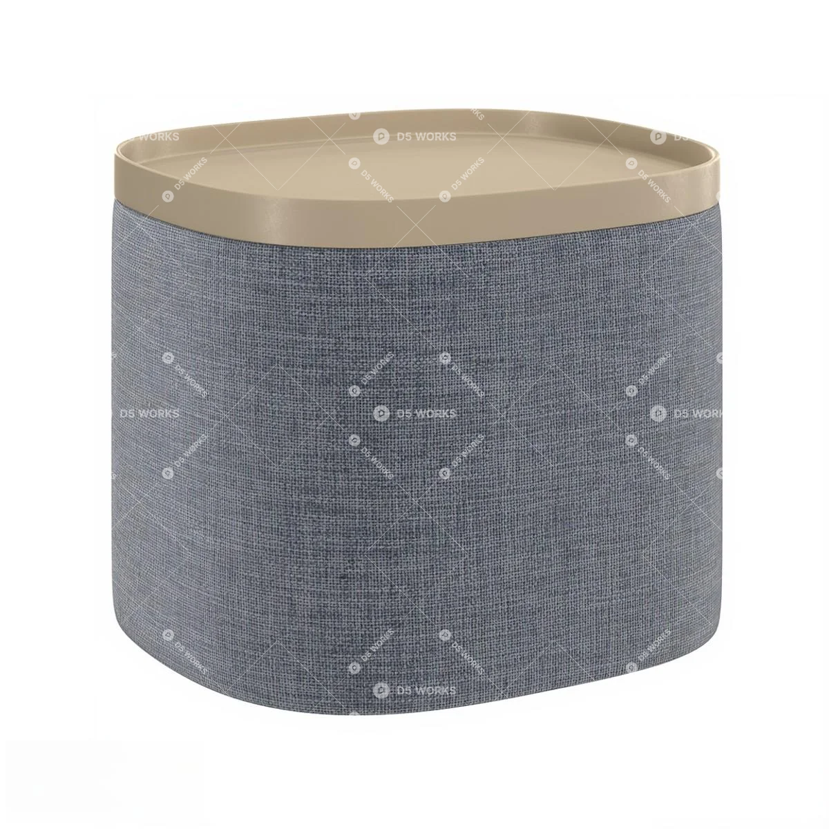 Modern Sofa Stool 3d model thumbnail 3