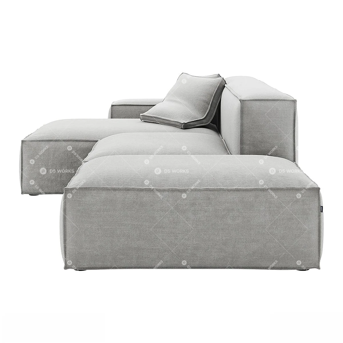 Three-seater Sofa 3d model thumbnail 3