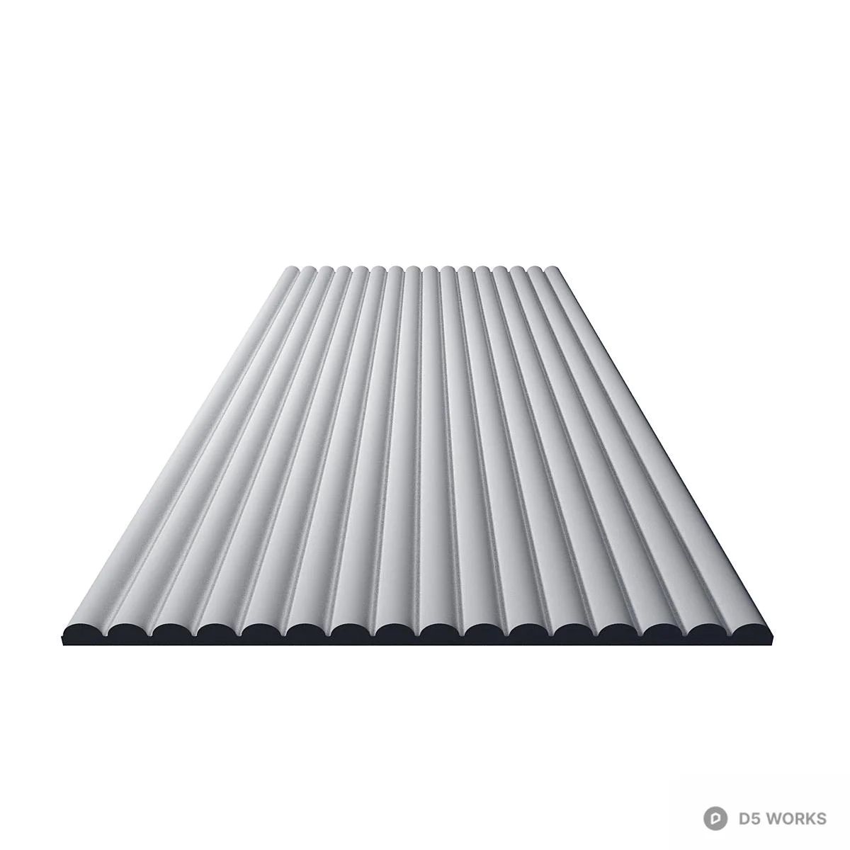 Vertical Groove Wall Panel 3d model thumbnail 5