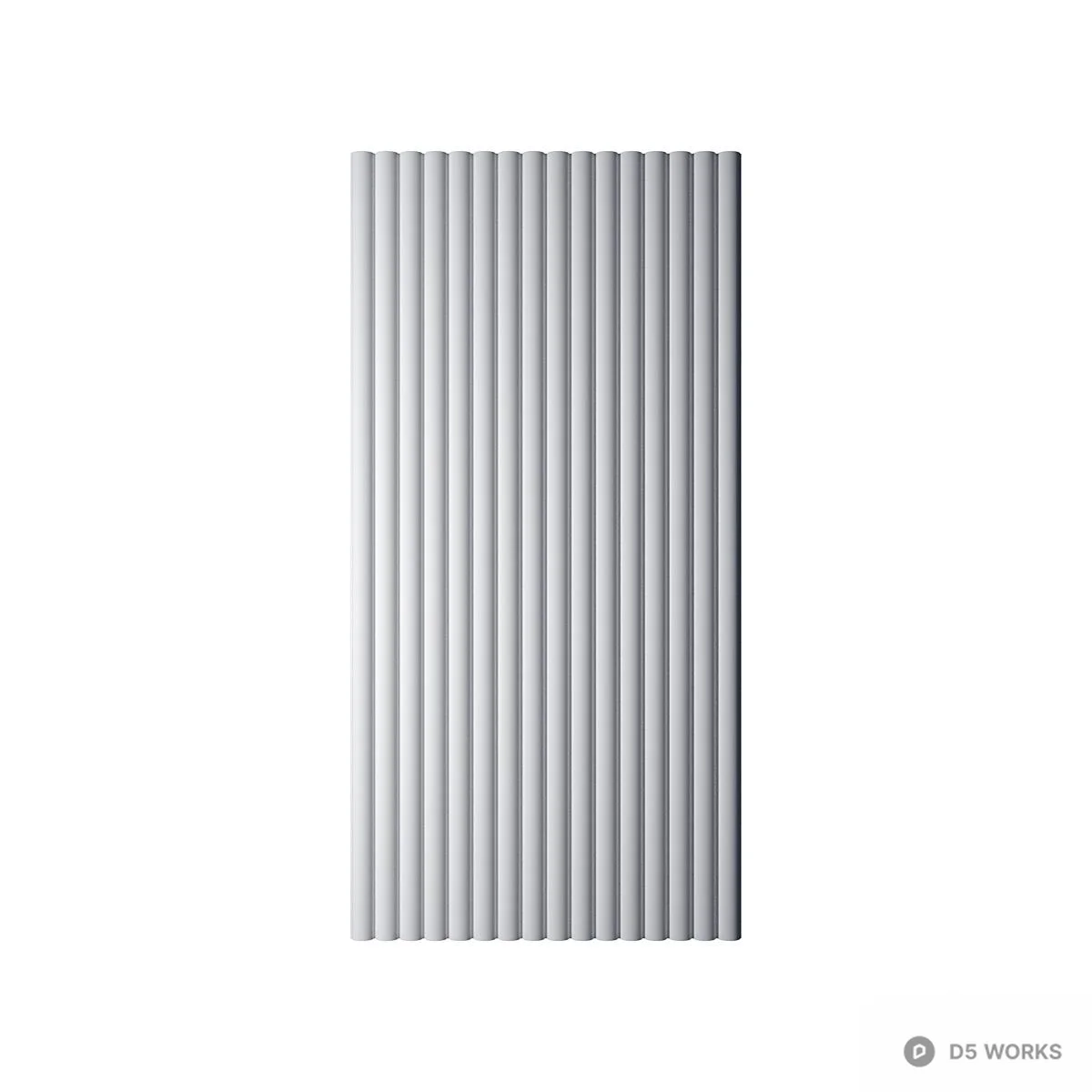 Vertical Groove Wall Panel 3d model thumbnail 3
