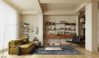 Mid-Century Modern Living & Dining Room