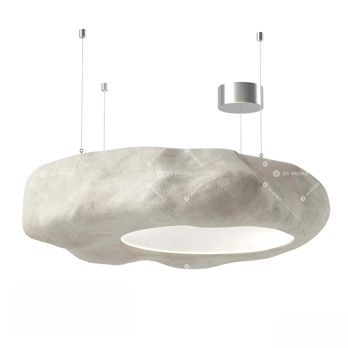 Creamy Pendant Light 3d model thumbnail 4