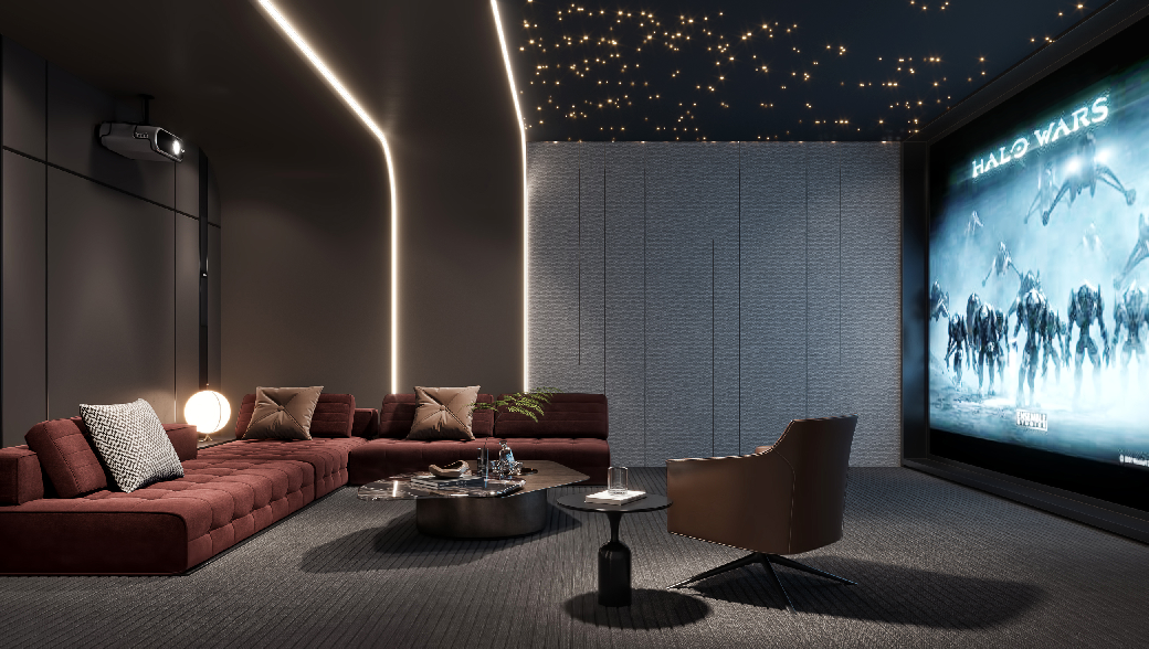 Modern Home Theater Room 