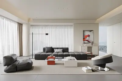 Modern Home Living Room 3d model