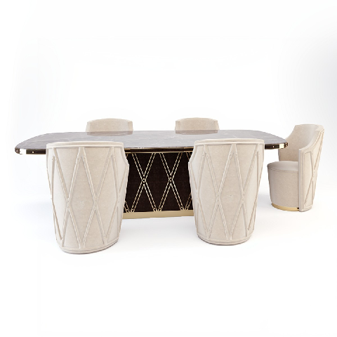 Modern Dining Table & Chairs Set