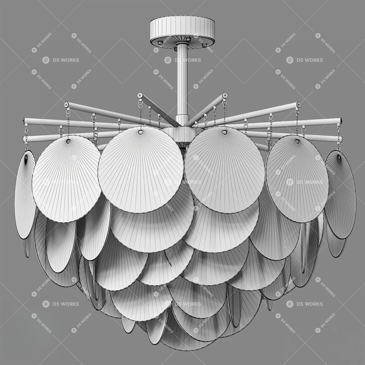 Quiet Luxury Pendant Light 3d model thumbnail 2