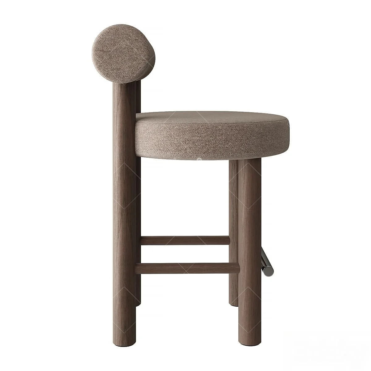 Contemporary Bar Chair 3d model thumbnail 2