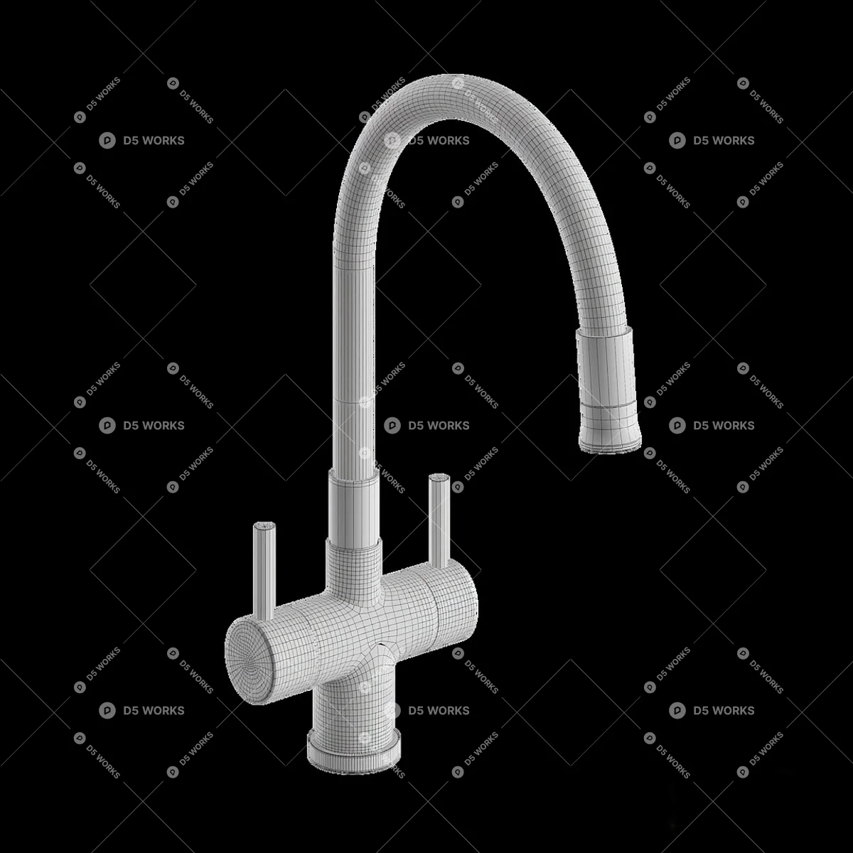 Faucet 3d model thumbnail 4