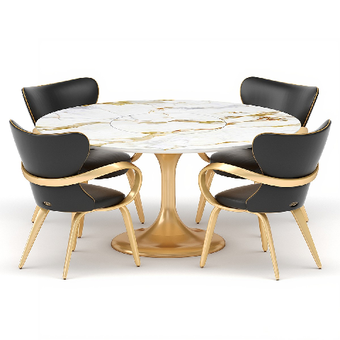 Modern Dining Table & Chairs Set