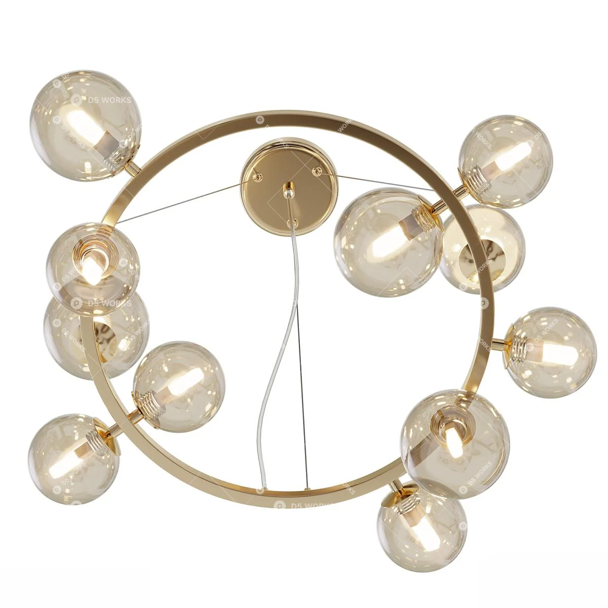 Quiet Luxury Pendant Light 3d model thumbnail 2