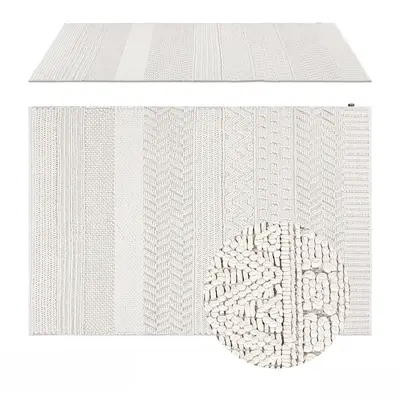 Textured Weave Rug 3d model