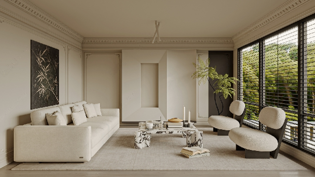 French Home Living Room