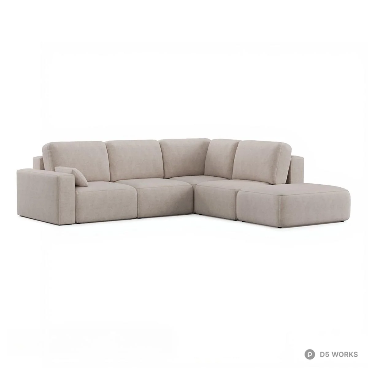 Modular Sectional Sofa 3d model thumbnail 2