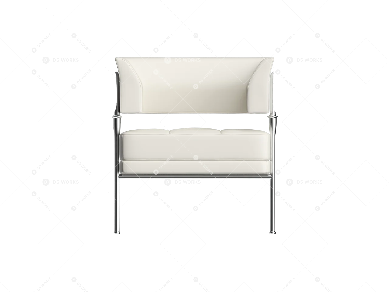 Modern Armchair 3d model thumbnail 2