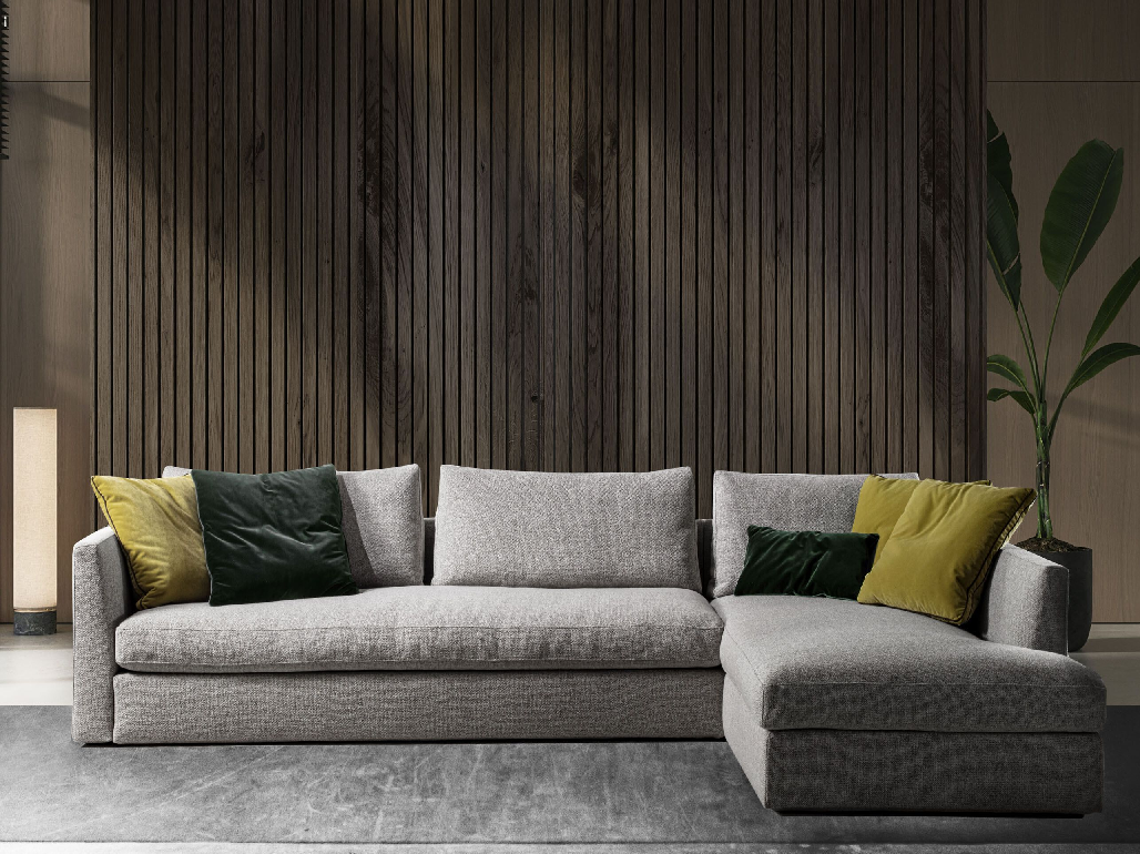Modern Three-seater Sofa 