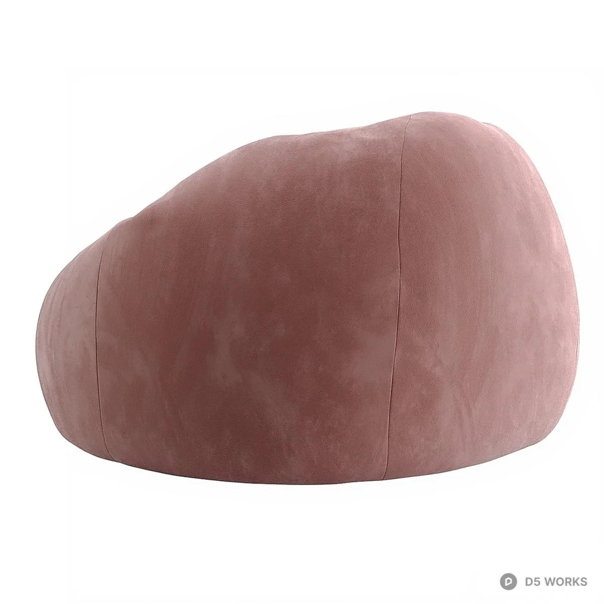 Velvet Lazy Sofa 3d model thumbnail 3