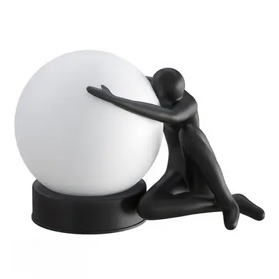 Minimalist Sculptural Table Lamp 3d model