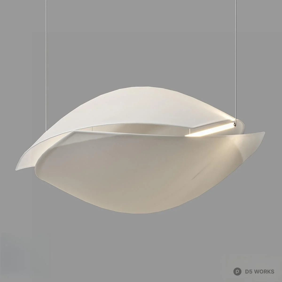 Organic Form Pendant Light 3d model - Image 1