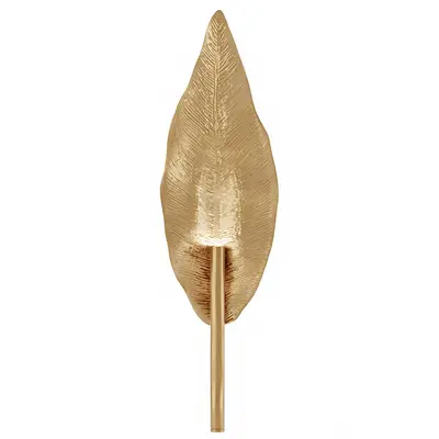 Leaf Shaped Gold Wall Sconce 3d model