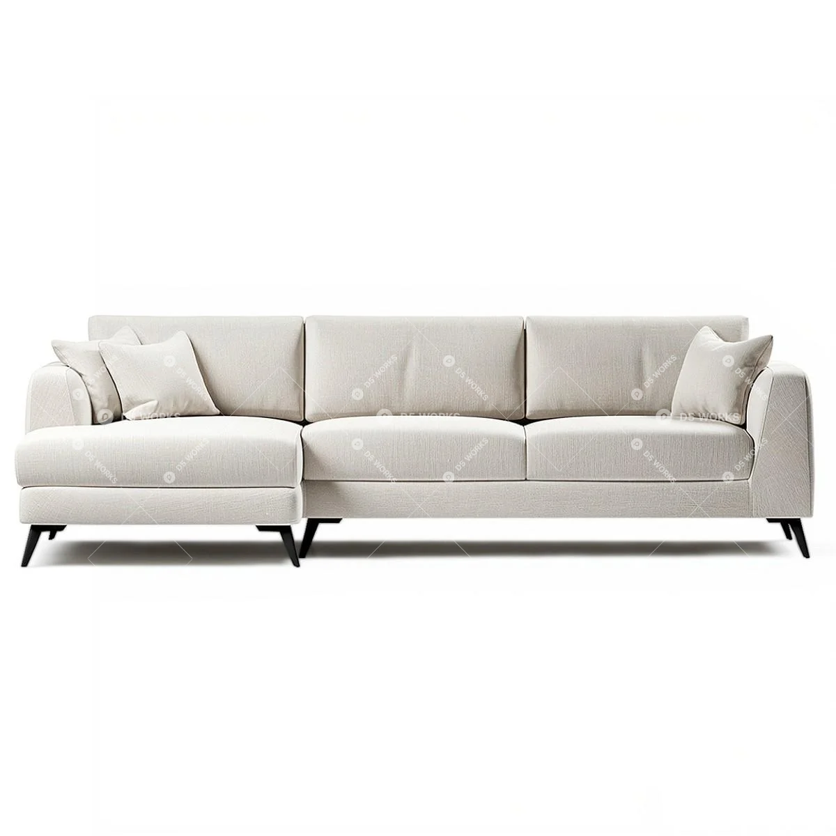 Contemporary Multi-seater Sofa 3d model thumbnail 2