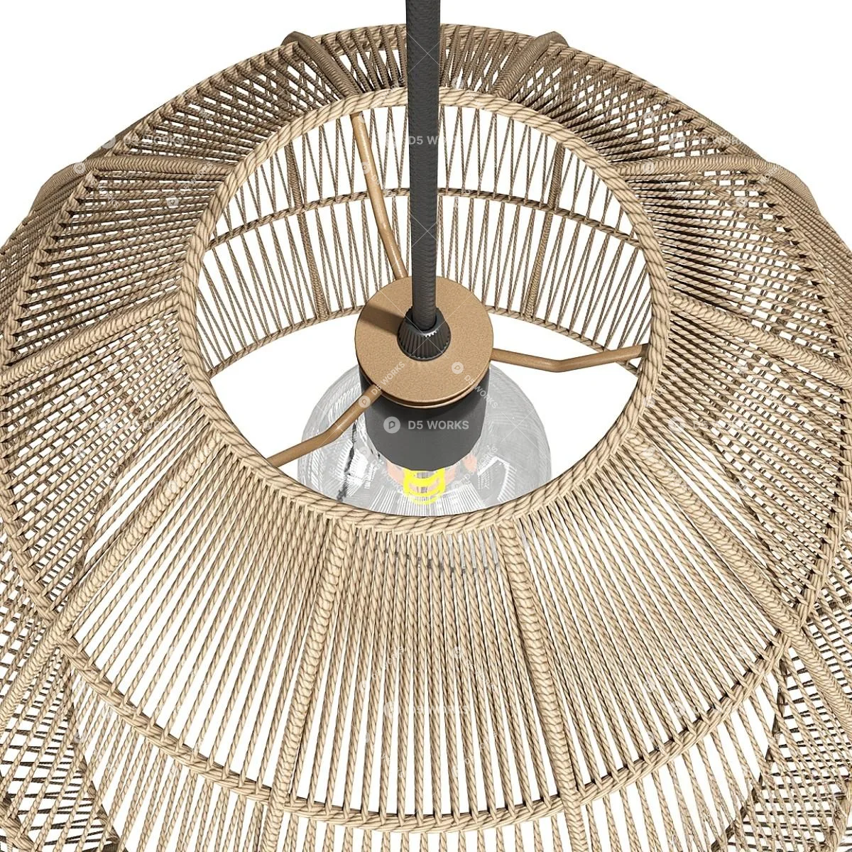 Wabi-Sabi Pendant Light 3d model thumbnail 2