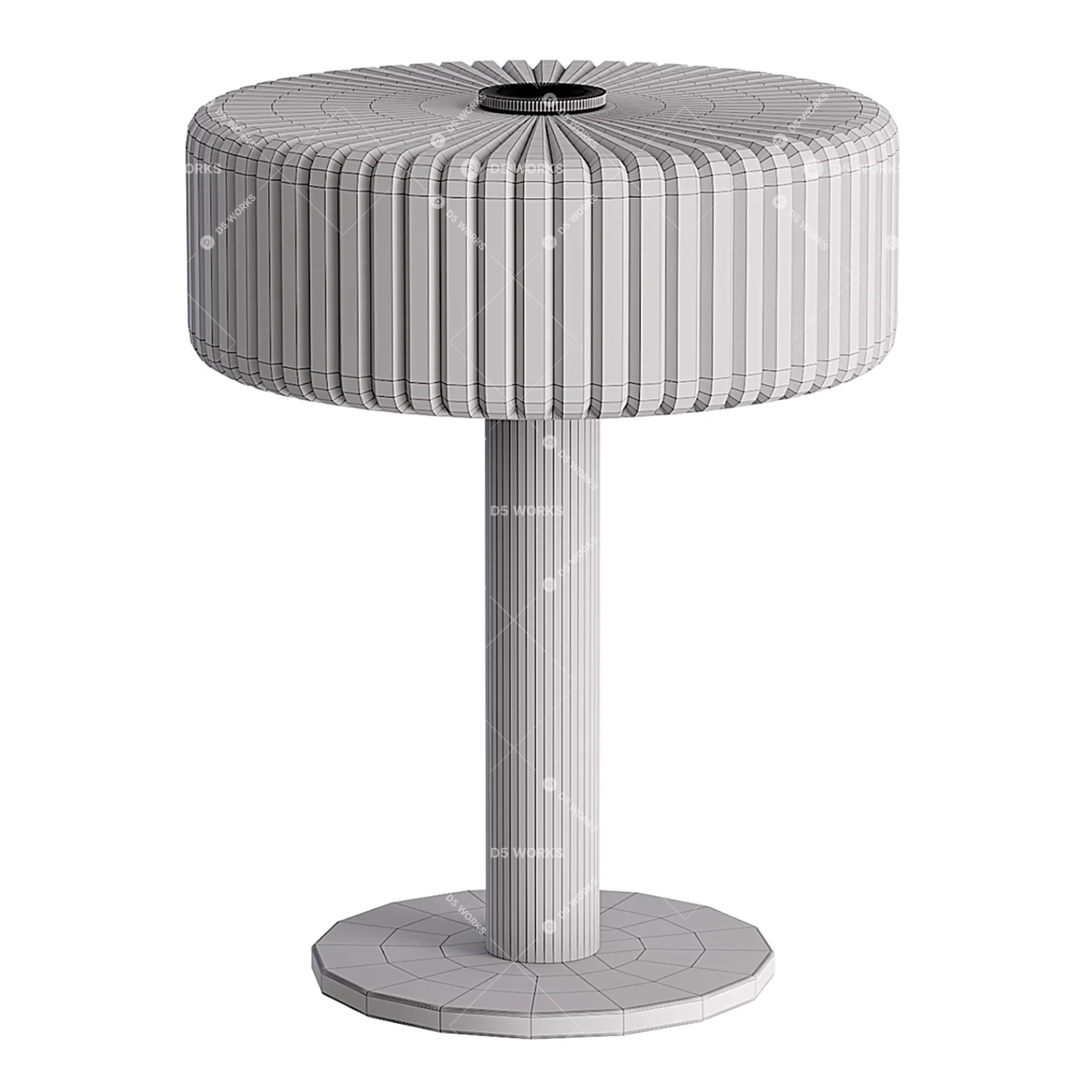 Contemporary Table Lamp 3d model thumbnail 3