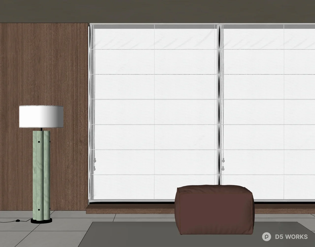 Minimalist Floor Lamp 3d model thumbnail 2