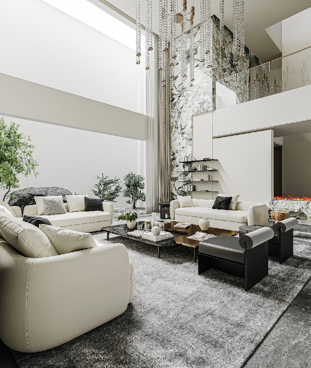 Modern Villa Living Room