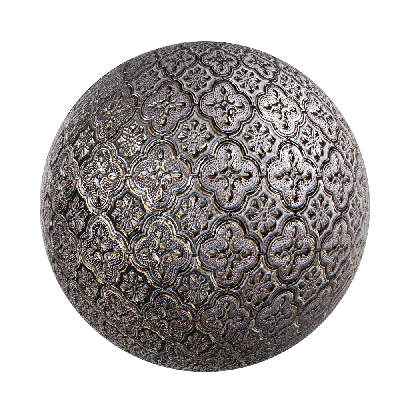 Perforated Metal Plate Baroque carved metal plates