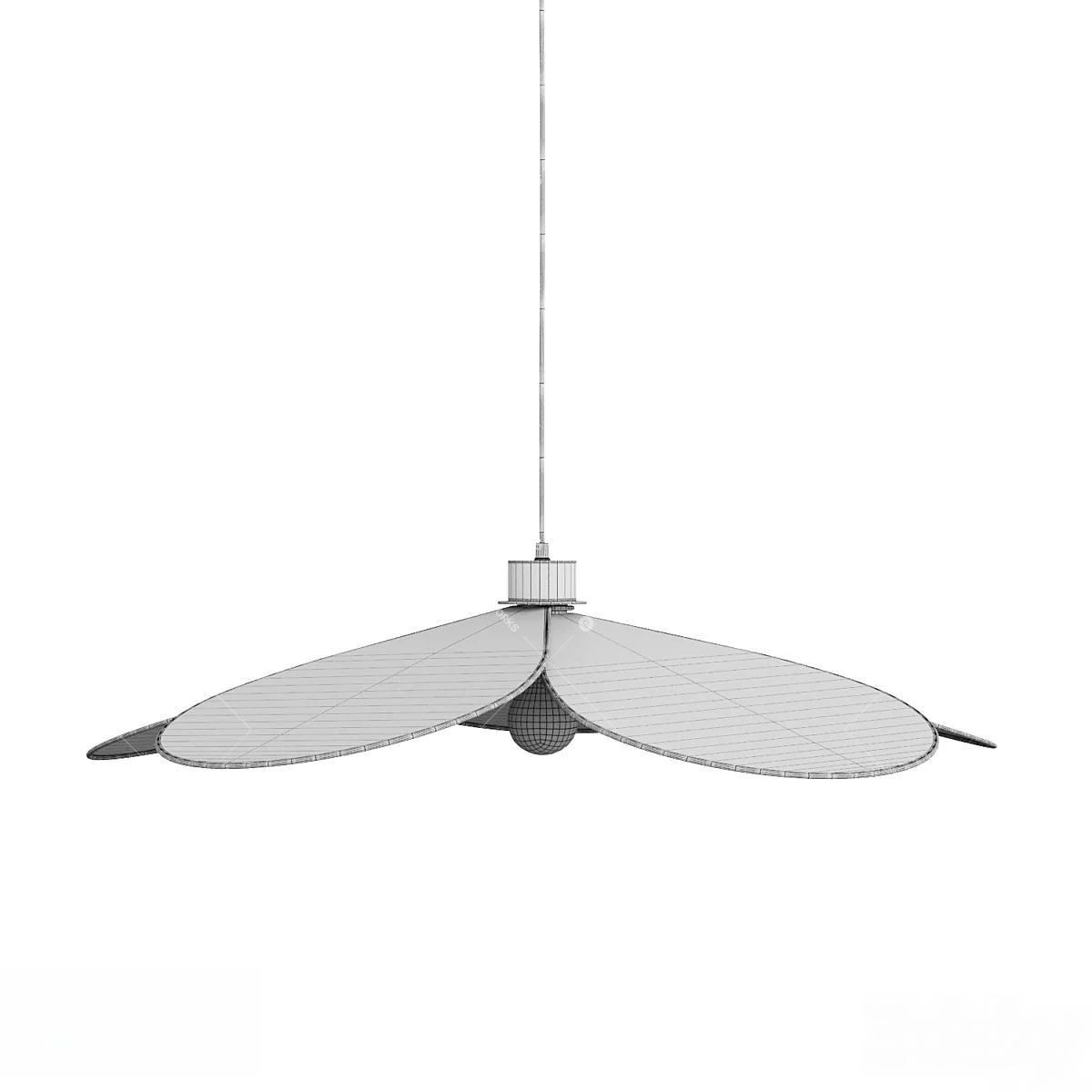 Mid-Century Modern Pendant Light 3d model thumbnail 2