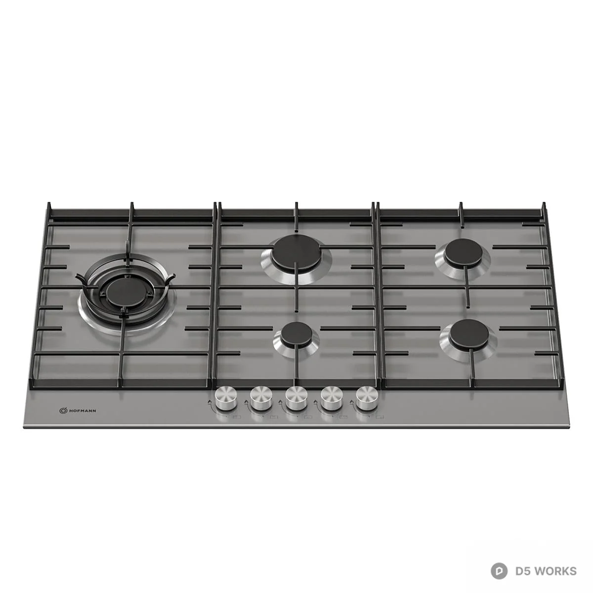 Stainless Steel Kitchen Appliance Set 3d model thumbnail 4