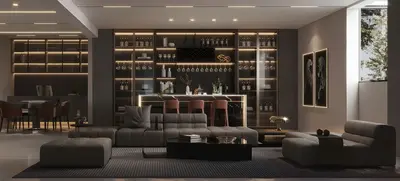 Modern Living & Dining Room