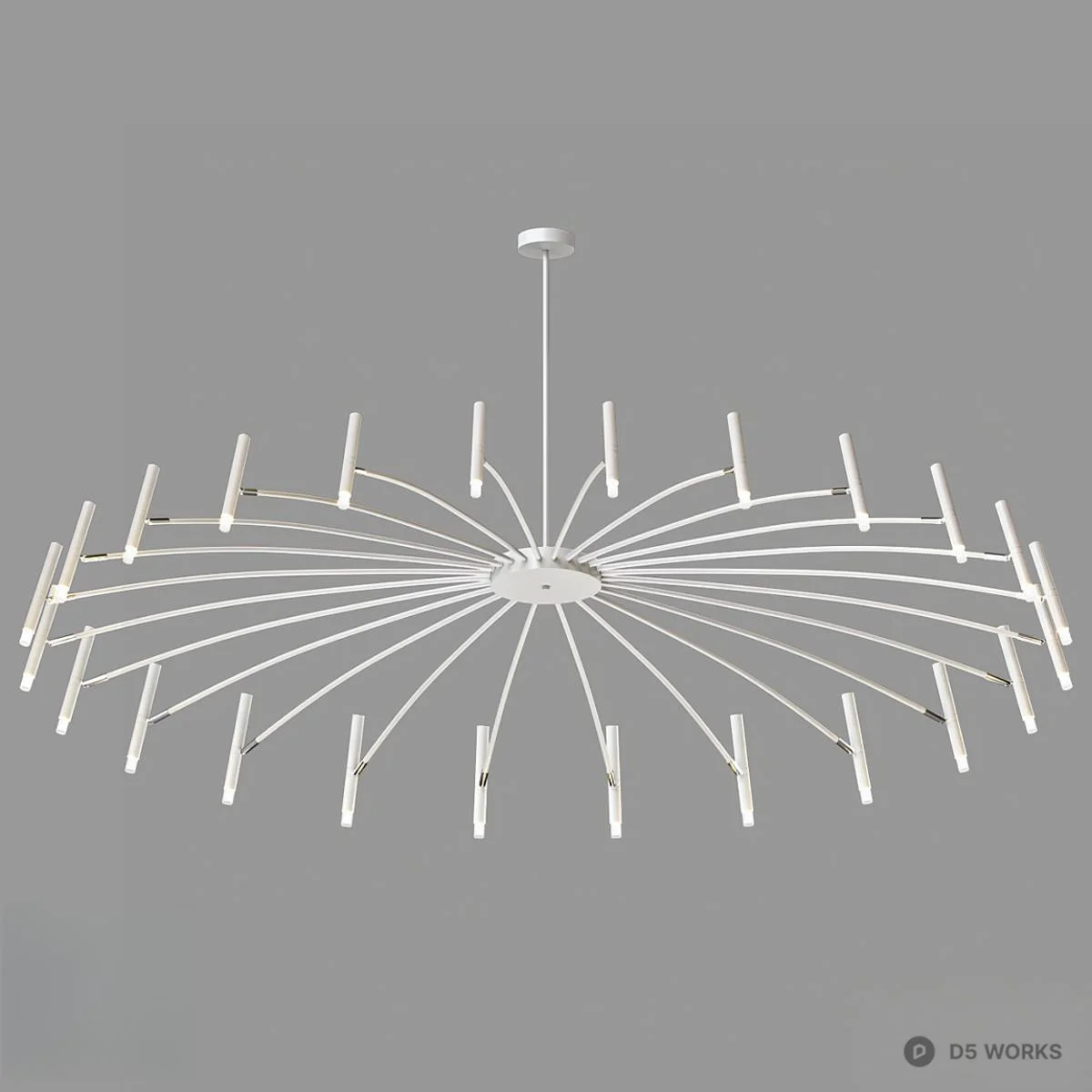 Spiderweb Modern Chandelier 3d model thumbnail 3