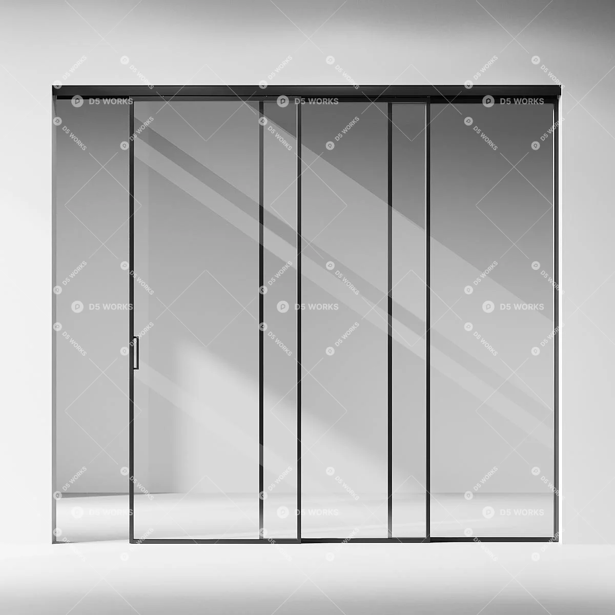 Sliding Door 3d model thumbnail 2