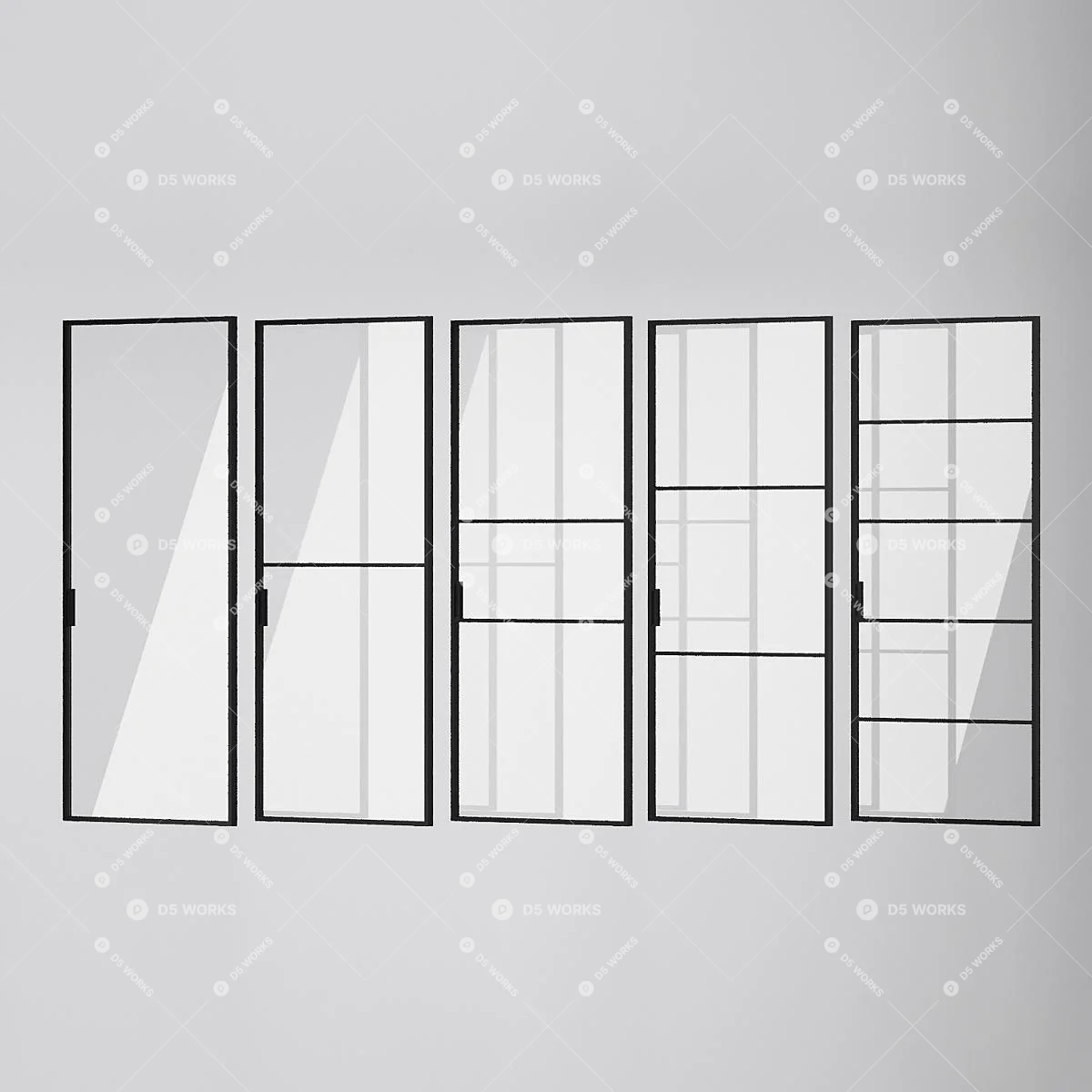 Sliding Door 3d model thumbnail 4