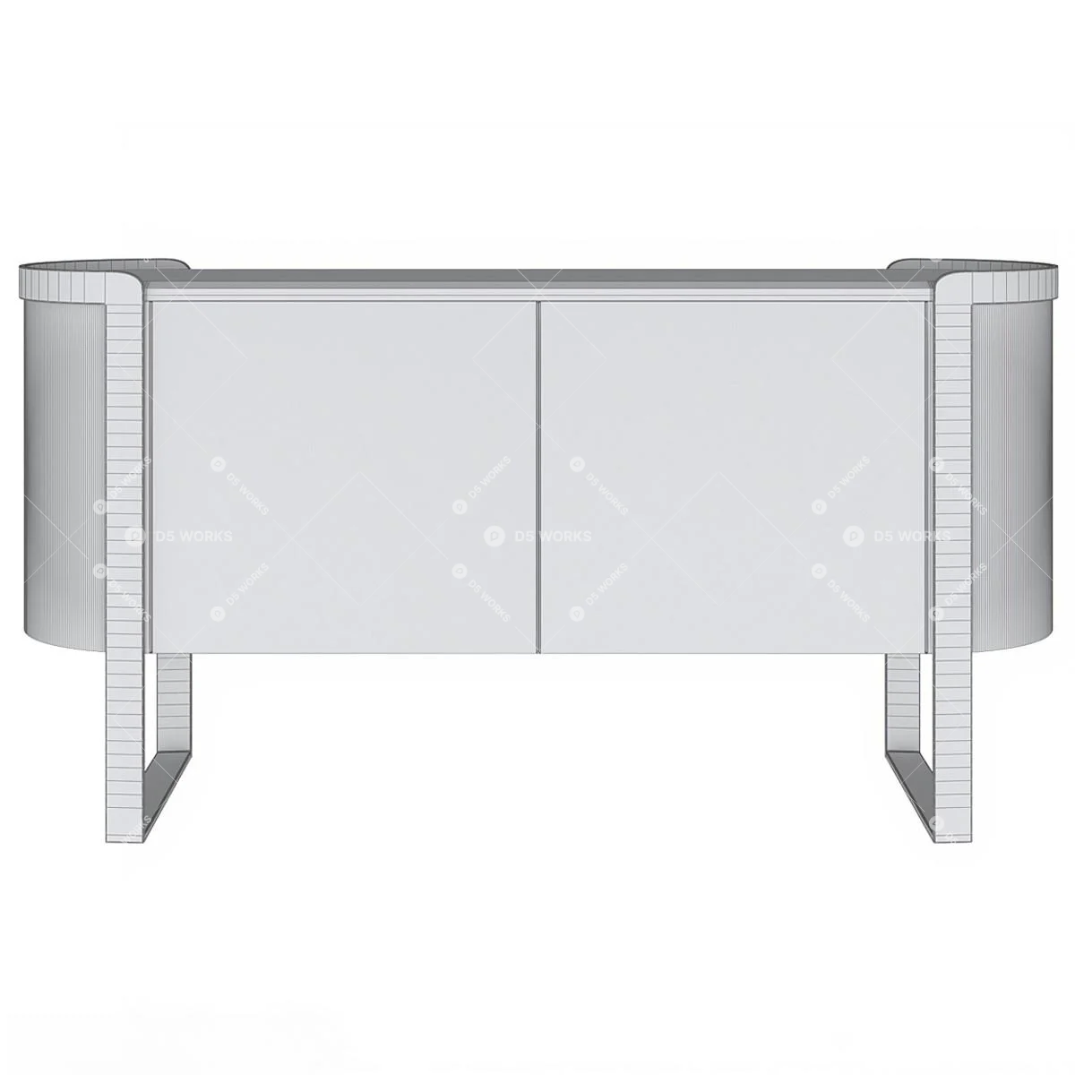 Quiet Luxury Side Cabinet 3d model thumbnail 2