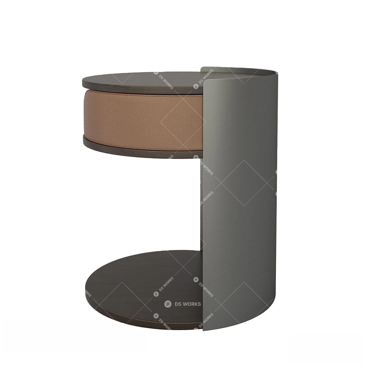 Modern Bedside table 3d model thumbnail 3