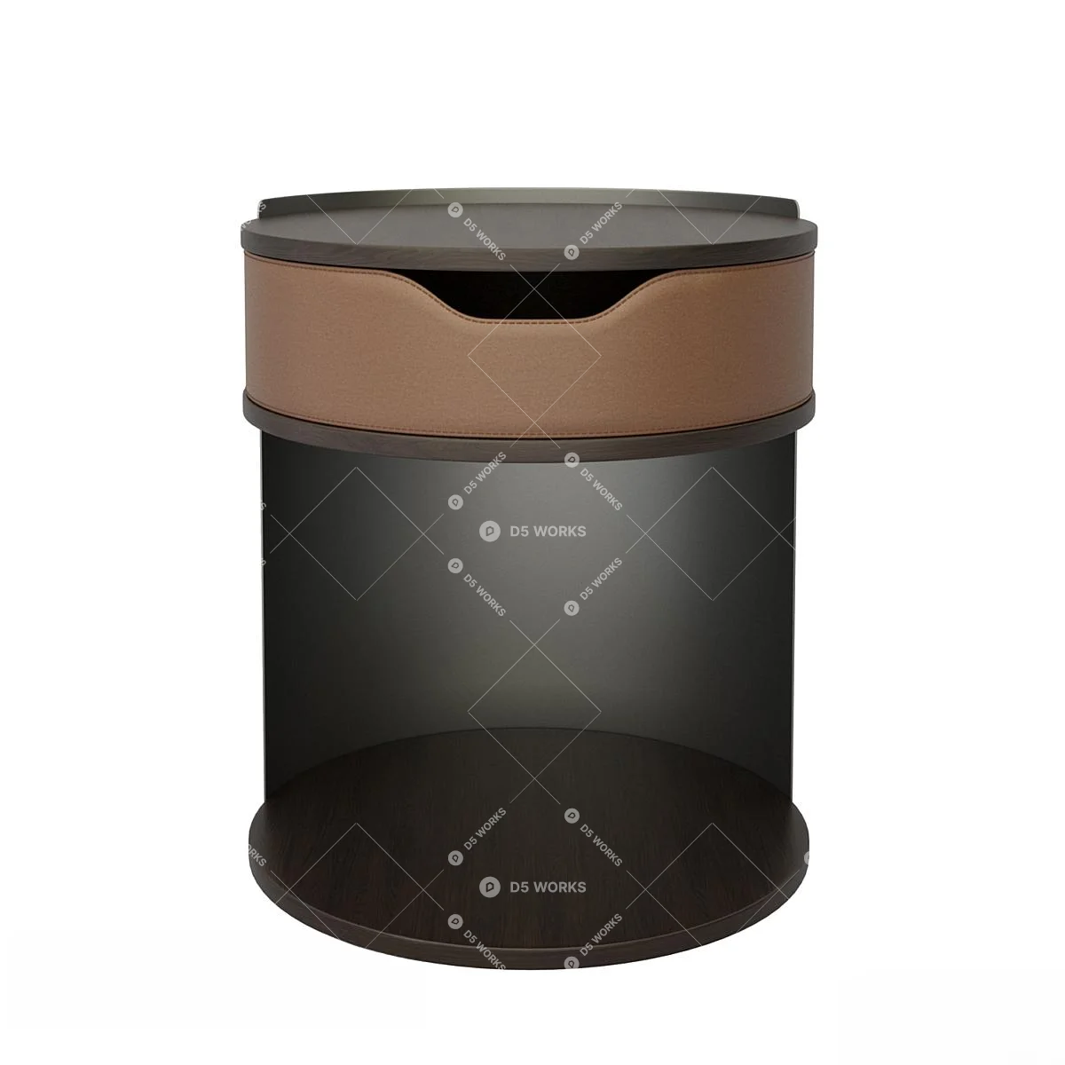 Modern Bedside table 3d model thumbnail 2