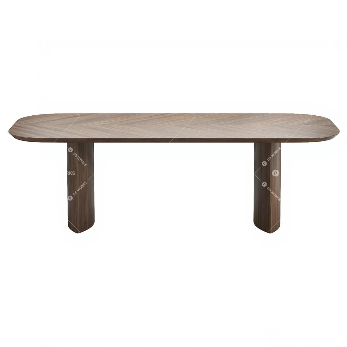 Modern Dining Table 3d model thumbnail 3