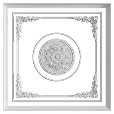 Ornate Ceiling Medallion 3d model
