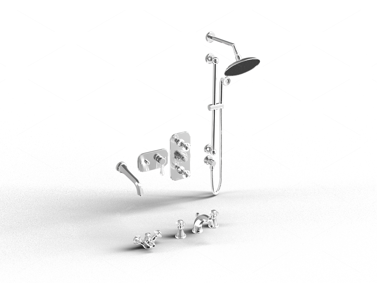Bathroom Fixtures 3D Models